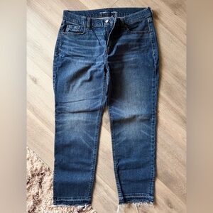 Old Navy Dark Blue Ankle Jeans